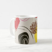 Schöne Abstrakte Scribble-Kaffee-Tasse Kaffeetasse (Vorderseite Links)