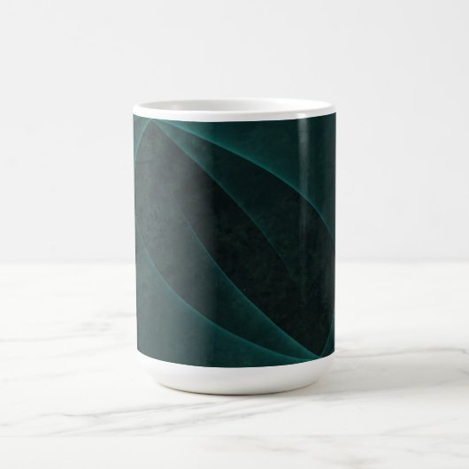 Schöne Abstrakte Smarald Green Kaffeetasse (Mittel)