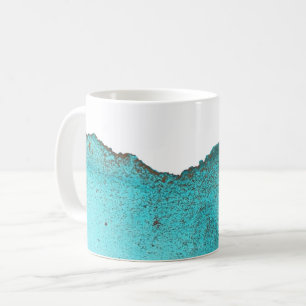 Schöne abstrakte Türkis-Gold-Tinte-Arche Kaffeetasse