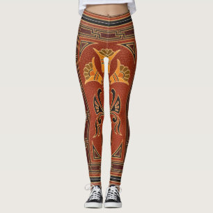 Schöne abstrakte Vintage Leggings