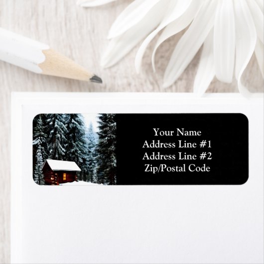 Schöne Abstrakte Winterhütte (Insitu)