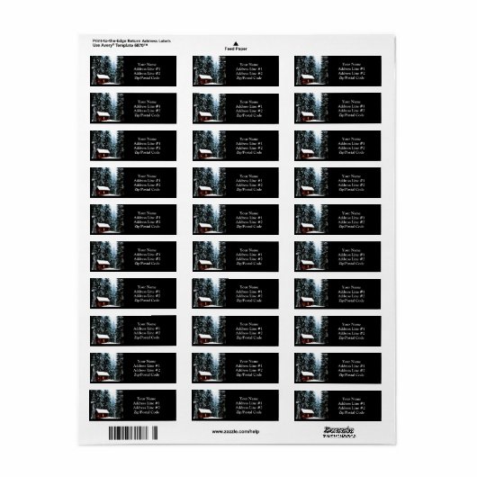 Schöne Abstrakte Winterhütte (Vorne)