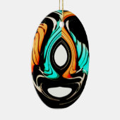 Schöne Abstrakte Wirbel Art Print Keramikornament (Rechts)