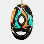 Schöne Abstrakte Wirbel Art Print Keramikornament (Links)