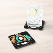 Schöne Abstrakte Wirbel Art Print Untersetzer (Rechte Seite)