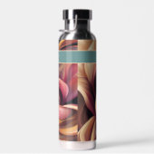 Schöne Abstrakte Wirbel mit Namen Trinkflasche (Rechts)