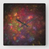 Schöne Abstraktion Quadratische Wanduhr (Vorderseite)