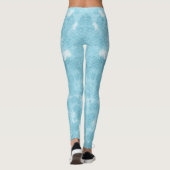 Schöne Abstraktion von Blau Leggings (Rückseite)