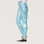 Schöne Abstraktion von Blau Leggings (Links)