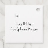 Schöne abyssinian Katzen auf einem Paket Geschenke Geschenkanhänger (Rückseite)