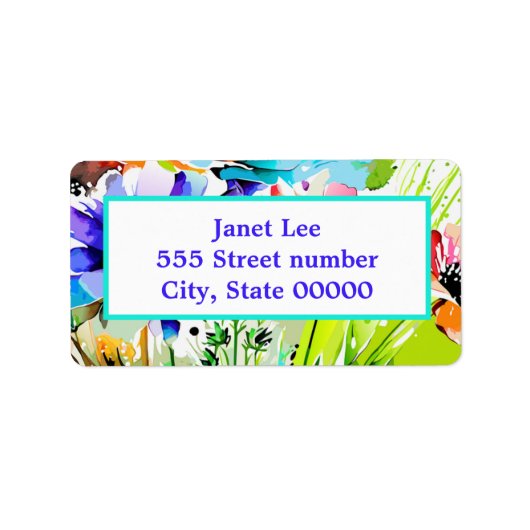 Schöne Adressetiketten (Vorne)