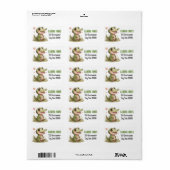 Schöne Adressetiketten niedlich (Vorne)