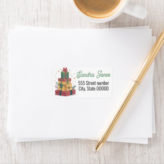 Schöne Adressliste Adressaufkleber (Insitu)