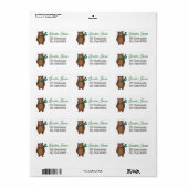 Schöne Adressliste Adressaufkleber (Vorne)