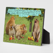 Schöne Affenschrift 2 Korinther 6:14 Fotoplatte (Seite)