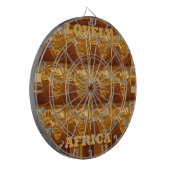 Schöne Afrika Karte Muster Design Print Dartscheibe (Vorderseite Links)