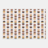 Schöne Afrikanerin Abstrakt-braune Muster Geschenkpapier Set (Vorderseite 3)