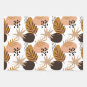 Schöne Afrikanerin Abstrakt-braune Muster Geschenkpapier Set (Vorderseite 2)