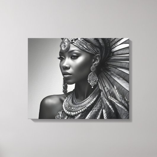 Schöne Afrikanerin Leinwanddruck (Vorderseite)