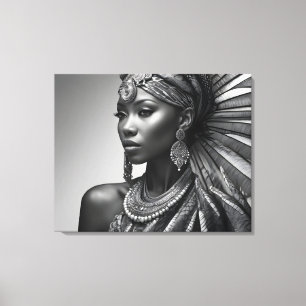 Schöne Afrikanerin Leinwanddruck