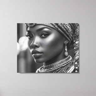 Schöne Afrikanerin Leinwanddruck