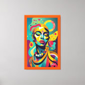 Schöne Afrikanerin Leinwanddruck (Vorderseite)