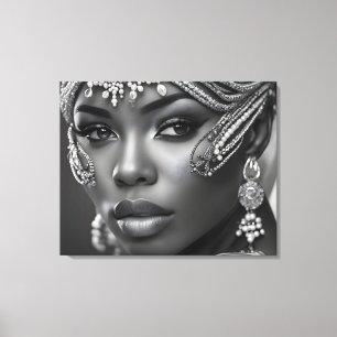 Schöne Afrikanerin Leinwanddruck