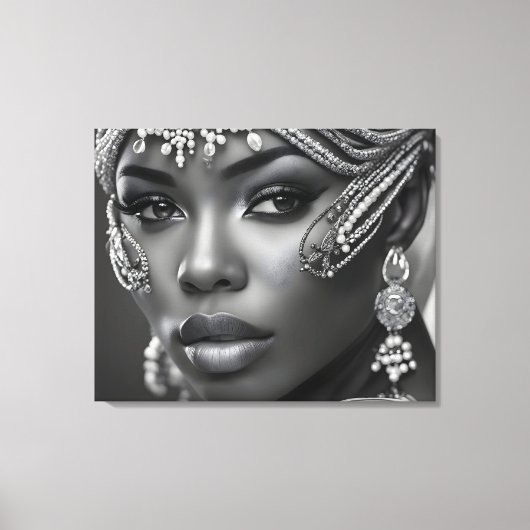 Schöne Afrikanerin Leinwanddruck (Vorderseite)