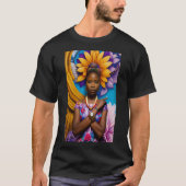 Schöne Afrikanerin mit Armbanduhr T-Shirt (Vorderseite)