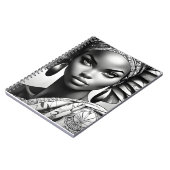 Schöne Afrikanerin Notizblock (Linke Seite)