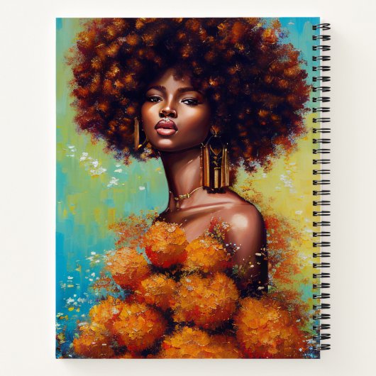 Schöne Afrikanerin Notizblock (Rückseite)