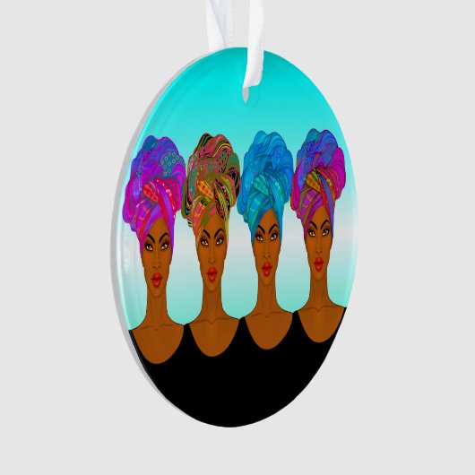 Schöne Afrikanerin Ornament (Vorderseite)