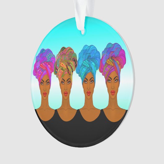 Schöne Afrikanerin Ornament (Vorderseite)