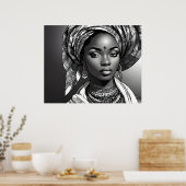 Schöne Afrikanerin Poster (Küche)