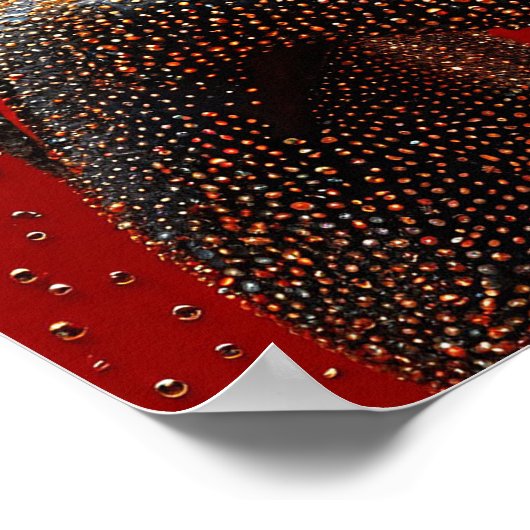 Schöne Afrikanerin Poster (Ecke)