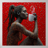 Schöne Afrikanerin Poster (Vorne)