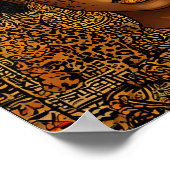 Schöne Afrikanerin Poster (Ecke)