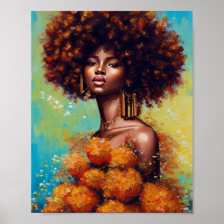 Schöne Afrikanerin Poster