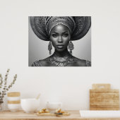 Schöne Afrikanerin Poster (Küche)