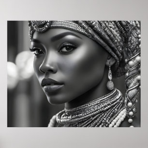 Schöne Afrikanerin Poster