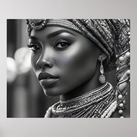 Schöne Afrikanerin Poster (Vorne)