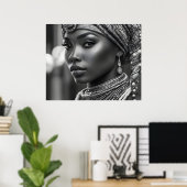 Schöne Afrikanerin Poster (Heimbüro)