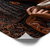 Schöne Afrikanerin Poster (Ecke)