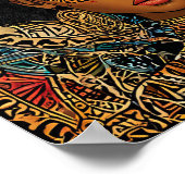 Schöne Afrikanerin Poster (Ecke)