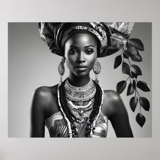 Schöne Afrikanerin Poster (Vorne)