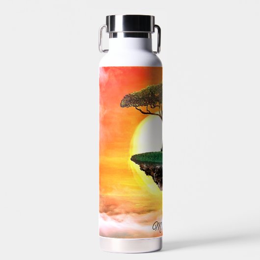 Schöne afrikanische Akacia Tree Trinkflasche (Vorne)