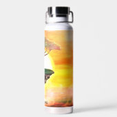 Schöne afrikanische Akacia Tree Trinkflasche (Rückseite)
