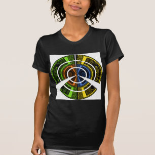 Schöne afrikanische farbenfrohe Circular Illustrat T-Shirt