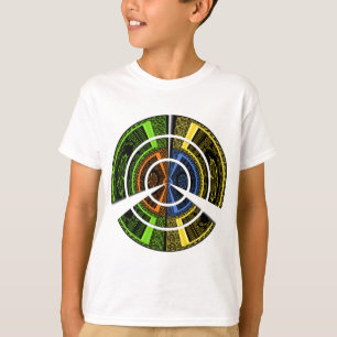 Schöne afrikanische farbenfrohe Circular Illustrat T-Shirt
