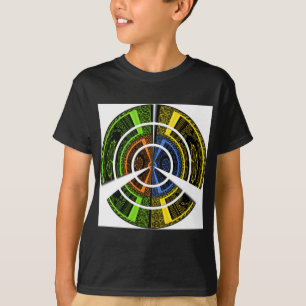 Schöne afrikanische farbenfrohe Circular Illustrat T-Shirt